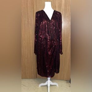 Red Sequin Dress